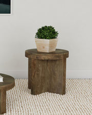 Kinkaid - Round Solid Mango Wood Table - JaxCo Furniture