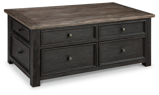 Tyler - Grayish Brown / Black - Lift Top Cocktail Table - JaxCo Furniture
