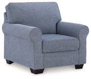 Carissa Manor - Denim - Chair - JaxCo Furniture