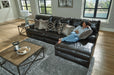 Como - 3 Piece Italian Leather Match Reclining Sofa - JaxCo Furniture