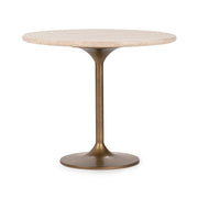 Malani - Travertine Gathering Table - JaxCo Furniture