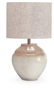 Waldish - Cream / Beige - Metal Table Lamp - JaxCo Furniture