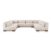 June - U Shaped Modular Sectional - Oatmeal - JaxCo Furniture