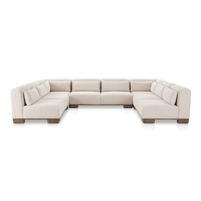 June - U Shaped Modular Sectional - Oatmeal - JaxCo Furniture