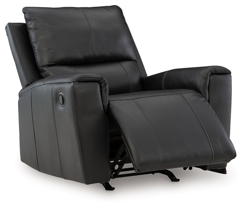 Glossmore - Rocker Recliner - Black - JaxCo Furniture
