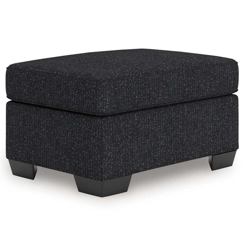 Jasmine Peaks - Ottoman - Coal - JaxCo Furniture