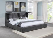 Dreux - Upholstered Panel Platform Bed - JaxCo Furniture