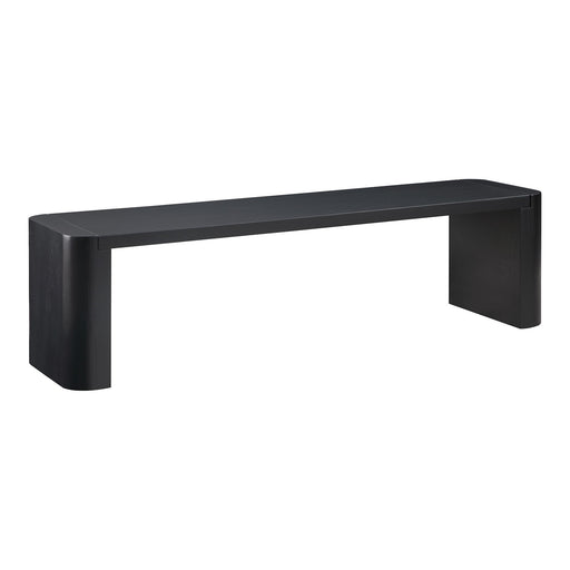 Post - Small Dining Bench - Black Oak - JaxCo Furniture