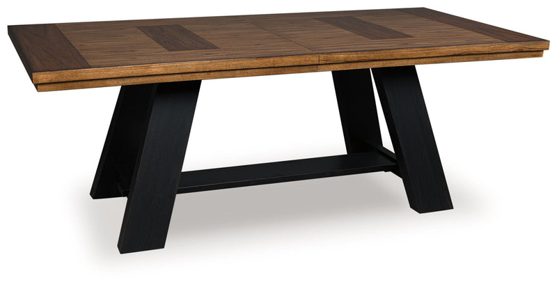 Greddinton - Brown / Black - Dining Extension Table - JaxCo Furniture