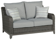 Elite Park - Gray - Loveseat w/Cushion - JaxCo Furniture