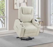 Armstrong - Upholstered Power Lift Massage Recliner - JaxCo Furniture