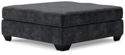 Lavernett - Charcoal - Oversized Accent Ottoman - JaxCo Furniture