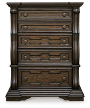 Maylee - Dark Brown - Five Drawer Chest - JaxCo Furniture