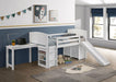 Millie - Twin Workstation Loft Bed - White - JaxCo Furniture