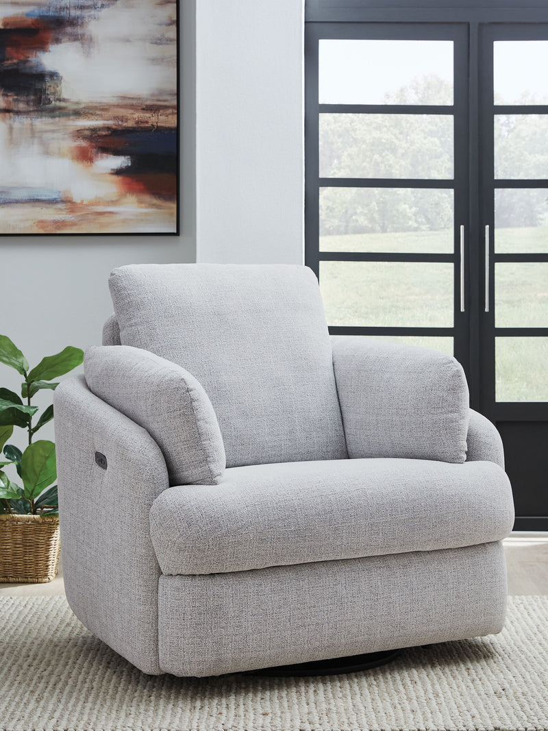 Alainmont Next-Gen Nuvella - Swivel Power Recliner - JaxCo Furniture