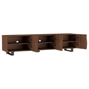Trask - Wood TV Stand Media Console - Mango Brown - JaxCo Furniture