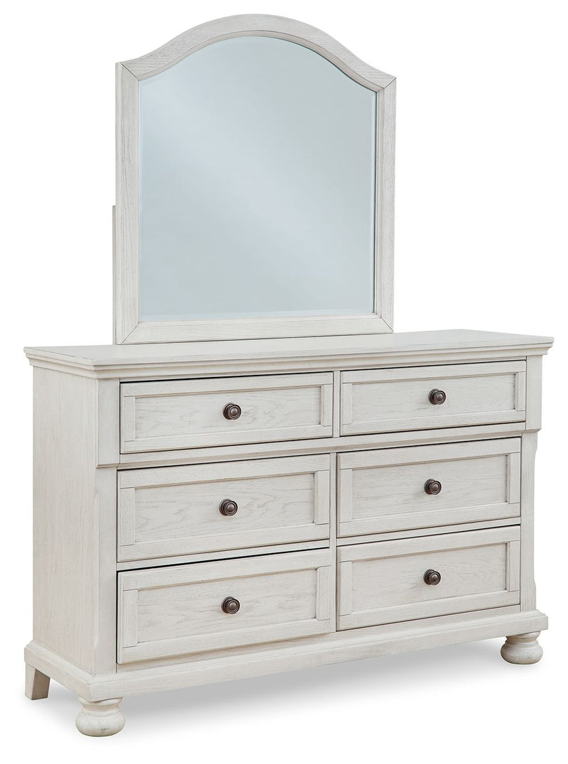 Robbinsdale - Antique White - Dresser, Mirror - Youth - JaxCo Furniture