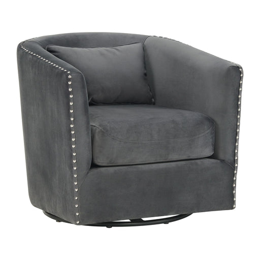 Stanton - Swivel Chair With Nails - JaxCo Furniture