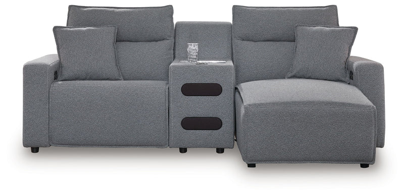 ModMax II - Salt And Pepper - Reclining Sectional - JaxCo Furniture