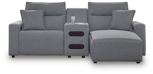 ModMax II - Salt And Pepper - Reclining Sectional - JaxCo Furniture