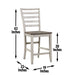 Abacus - Drop Leaf Counter Height Set - JaxCo Furniture