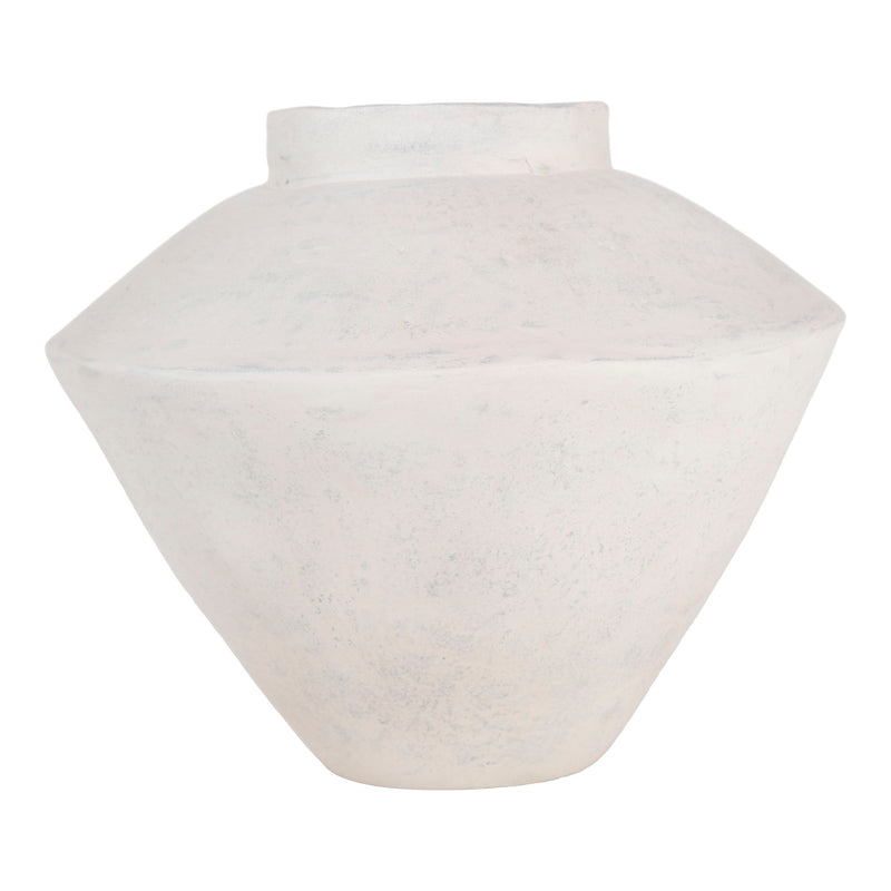 Raja - Large Decorative Vessel - White - JaxCo Furniture