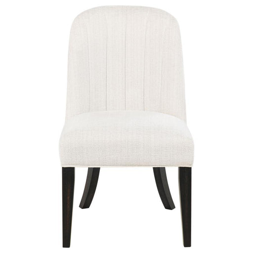 Leandro - Upholstered Dining Side Chair (Set of 2) - Cream - JaxCo Furniture