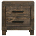 Woodmont - 2-Drawer Nightstand - Rustic Golden Brown - JaxCo Furniture