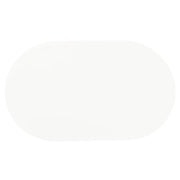 Retro - Oval Wood Top Dining Table - White And Chrome - JaxCo Furniture