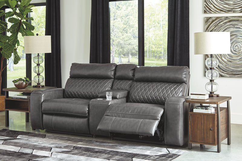 Samperstone - Power Reclining Sectional - JaxCo Furniture