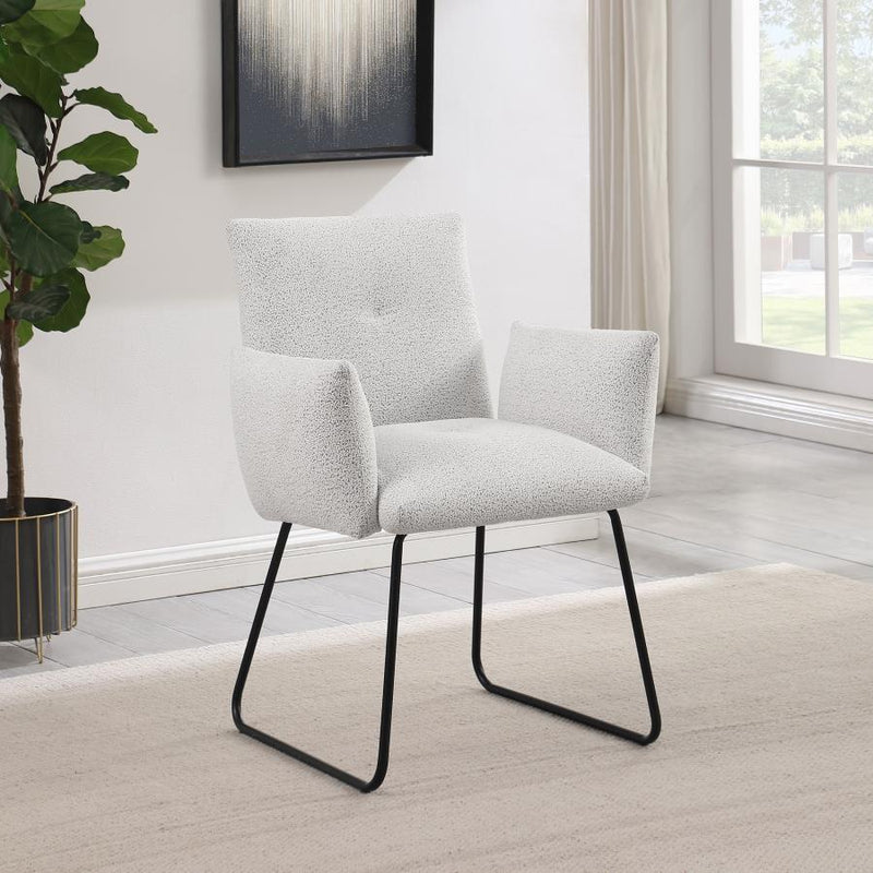 Ackland - Upholstered Dining Side Chair (Set of 2) - Light Gray - JaxCo Furniture