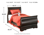 Huey Vineyard - Sleigh Bed - JaxCo Furniture