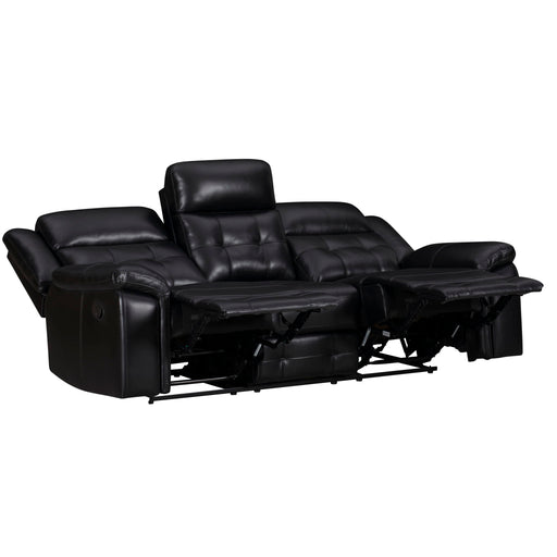 Clayton - Manual Reclining Sofa - Phantom - JaxCo Furniture