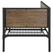 Getler - Metal Twin Daybed - Weathered Chestnut - JaxCo Furniture