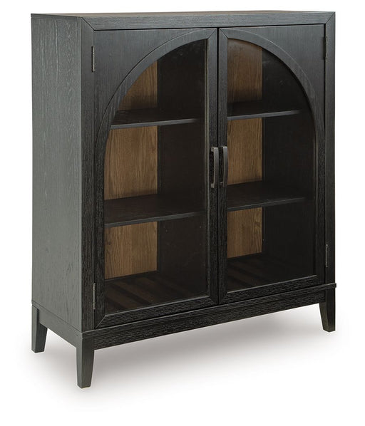 Armenleigh - Black / Brown - Bar Cabinet - JaxCo Furniture