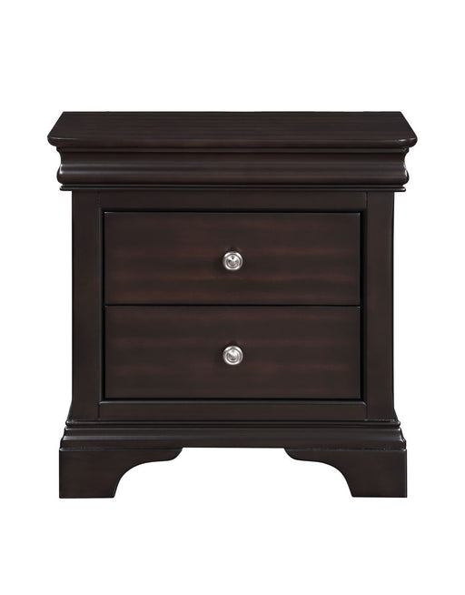 Dominique - Nightstand - Dark Brown - JaxCo Furniture