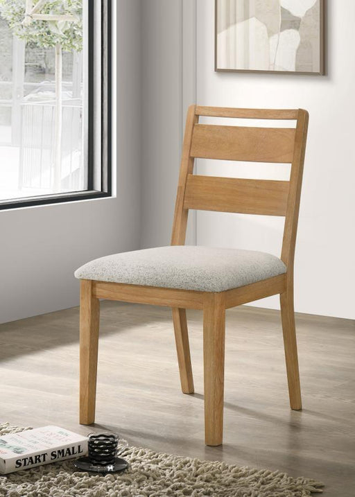 Duncan - Ladder Back Dining Side Chair (Set of 2) - Washed Oak - JaxCo Furniture