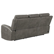 Brickston - Triple Power Reclining Sofa Set - JaxCo Furniture