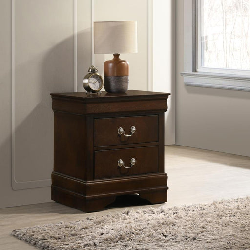 Louis Philippe - Two-drawer Nightstand - JaxCo Furniture