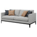 Apperson - Upholstered Track Arm Sofa - Light Gray - JaxCo Furniture