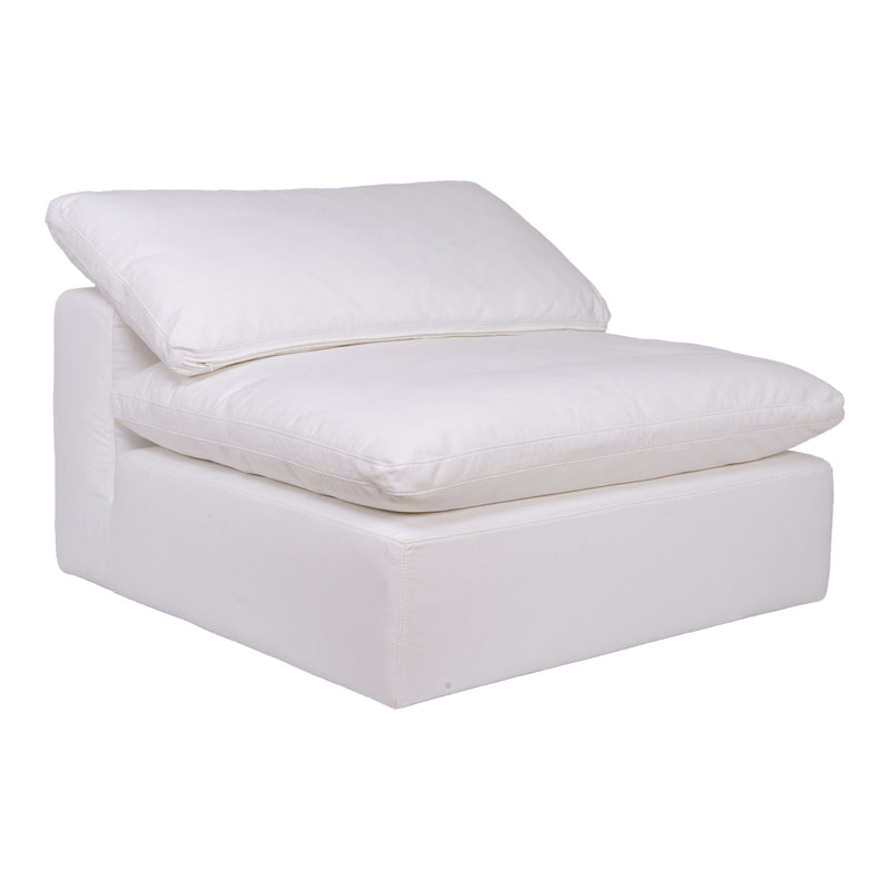 Clay - Livesmart Fabric Slipper Chair - Cream - JaxCo Furniture