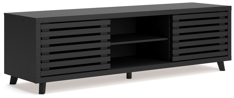 Danziar - Black - Extra Large TV Stand - JaxCo Furniture