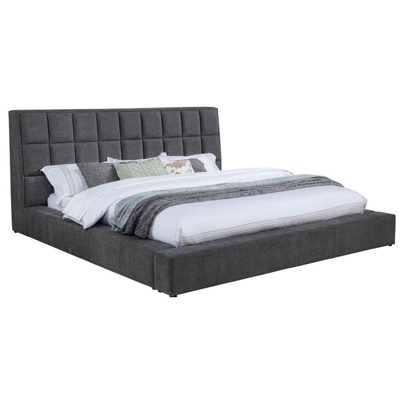Dreux - Upholstered Panel Platform Bed - JaxCo Furniture