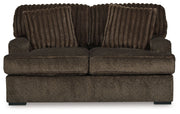 Aylesworth - Chocolate - Loveseat - JaxCo Furniture
