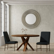 Crossings - Round Dining Table With 4 Upholstered Chairs - JaxCo Furniture