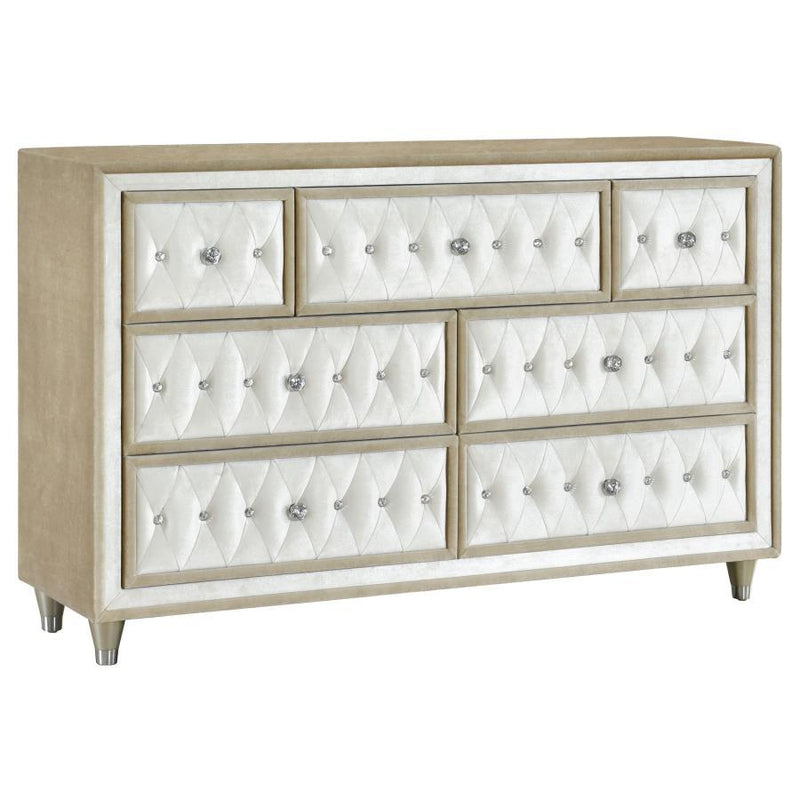 Antonella - 7-Drawer Upholstered Dresser - JaxCo Furniture