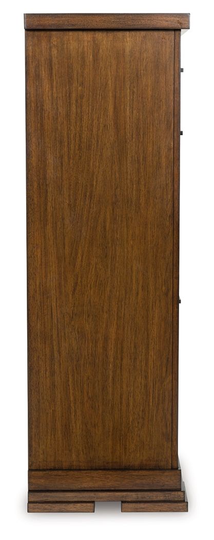 Taffenbrook - Medium Brown - Five Drawer Chest - JaxCo Furniture