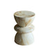 Leva - Outdoor Concrete Round End Table - Travertine - JaxCo Furniture