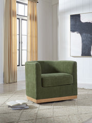 Jersonlow - Forest Green - Swivel Chair - JaxCo Furniture