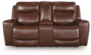 Next Move - Power Reclining Loveseat With Console / Adjustable Headrest - JaxCo Furniture